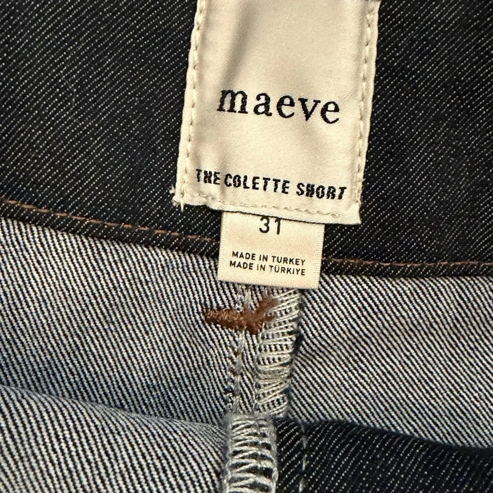 NWT new 31 Anthropologie Maeve Colette denim Jean shorts dark wash pockets - Picture 6 of 17